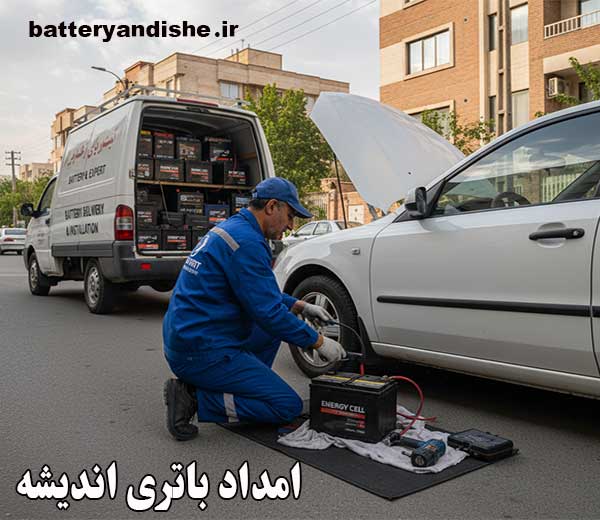 امداد باتری اندیشه تعویض و نصب در محل مشتری